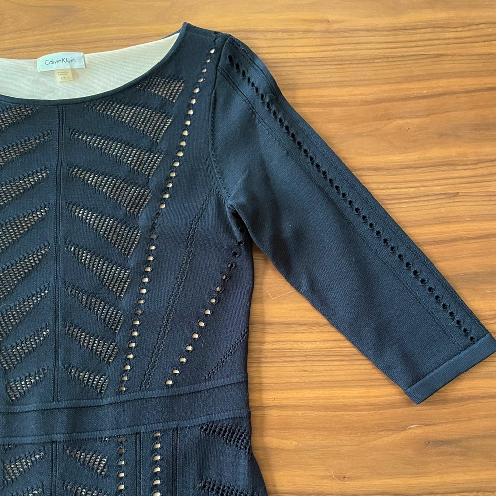 Calvin Klein Black Illusion Dress  - size small